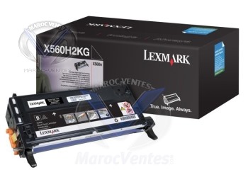 Cartouche toner noir longue durée 10000P pr Lexmark X560n/dn