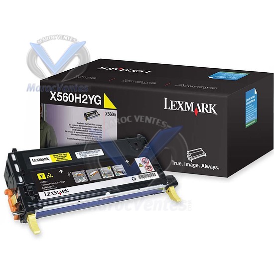 Lexmark X560 cartouche toner jaune haute capacitÚ (10K)-Lexmark X560 cartouche toner jaune haute capacitÚ (10K)
