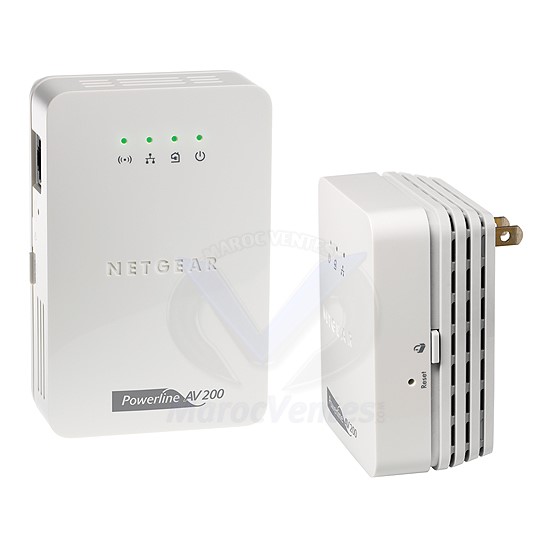 Pack de 2 adaptateurs CPL 200 Mbps dont 1 avec WIFI intégrée XAVNB2001