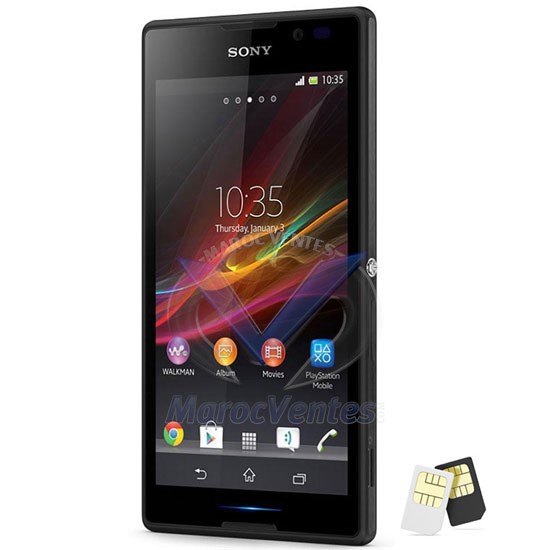 SONY ecran tactile TFT 5"DUALSIM, résolution 960x540 8 méga XPERIA C DSC2305
