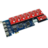 Card Asterisk support 8 analog lines with  PCI Express 1