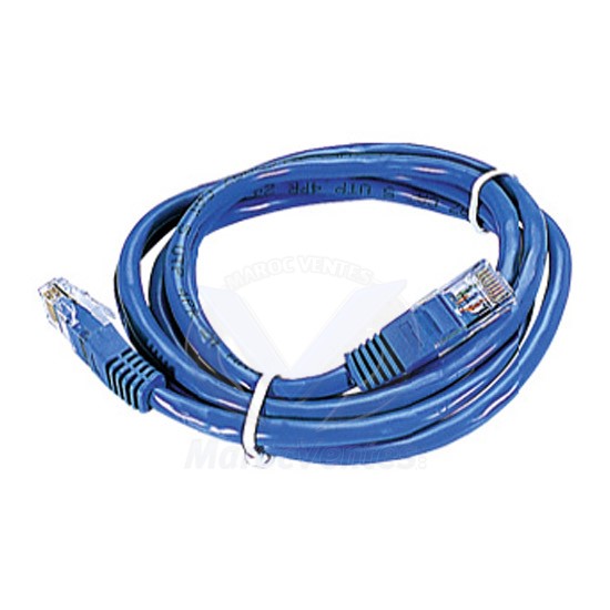 Cordon de Liaison 2RJ45 UTP CAT6 (3 m) Bleu ZICR6U3B