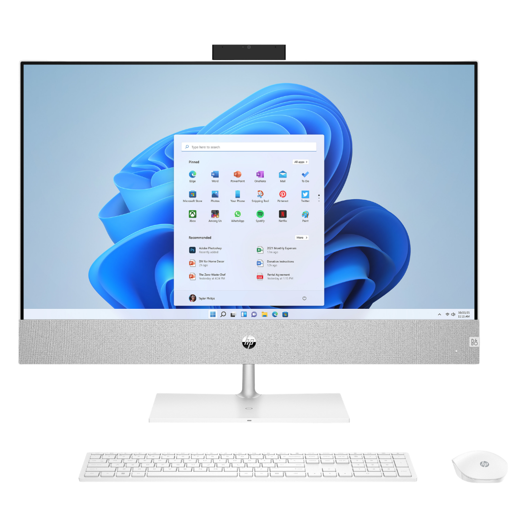 HP 27 AIO i7-1355U 16Go 512Go SSD W11H 27'' FHD Touch Jet Black 12M A7CX8EA