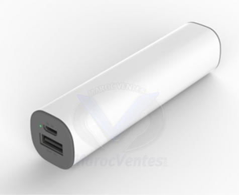 KSix 2200mAh USB Power Bank Blanc BXBA2200UR