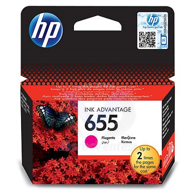 HP 655 Magenta Ink Cartridge-HP 655 Magenta Ink Cartridge