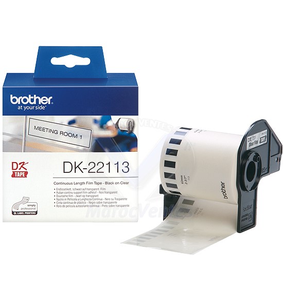 Rouleau de Film Noir sur Transparent 62 mm DK-22113