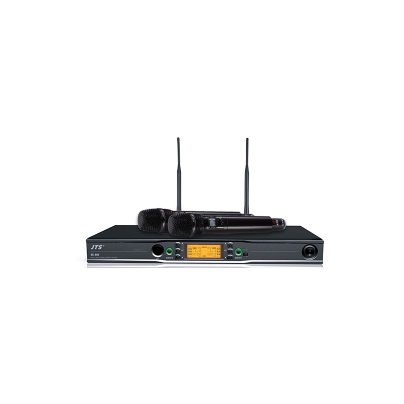 KIT DE 2 MICROS BALADEUR SANS FIL PROFESSIONNELS UHF JTS RU-992/RU-850LTH