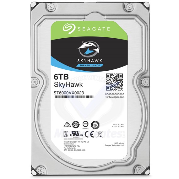 Disque Dur SkyHawk 3.5" 6 To SATA III 256 Mo ST6000VX0023
