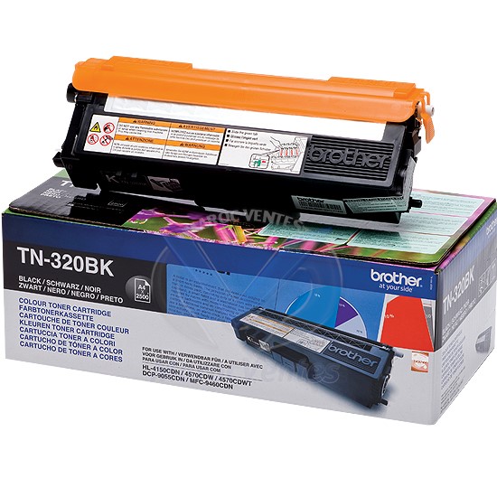 Cartouche Toner Noire Imprime 2500 Pages à 5% TN-320BK