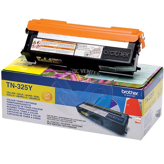 Cartouche de Toner Jaune Imprime 3500 Pages TN-325Y