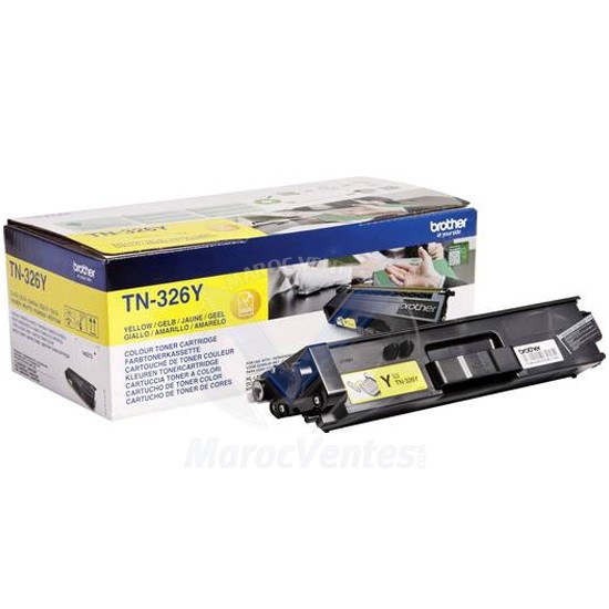 Cartouche de Toner Jaune Imprime 3500 Pages TN-326Y
