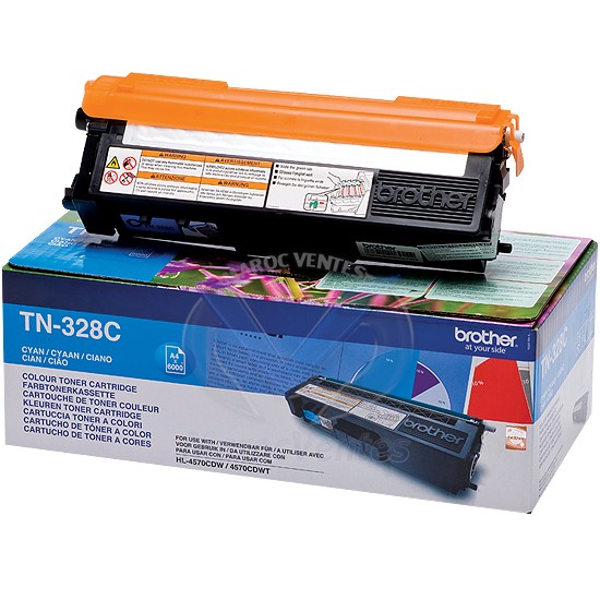 Cartouche de Toner Cyan Imprime 6000 Pages TN328C