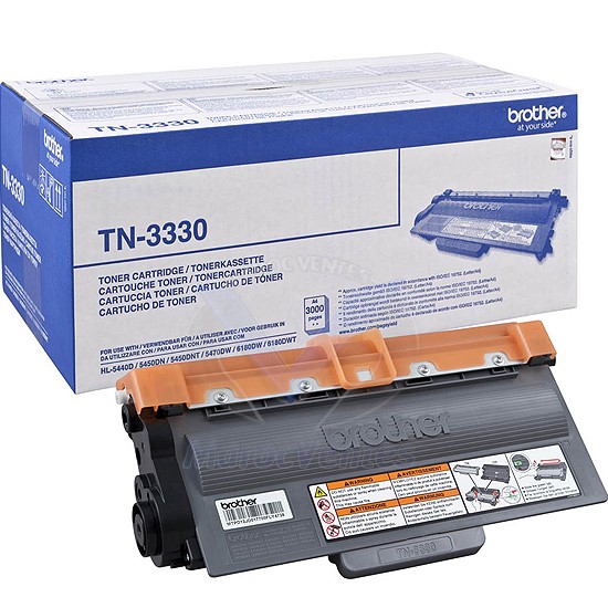 Cartouche de Toner Noire Imprime 3 000 Pages TN-3330